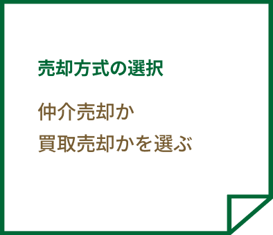 売却方式の選択 仲介売却か買取売却かを選ぶ